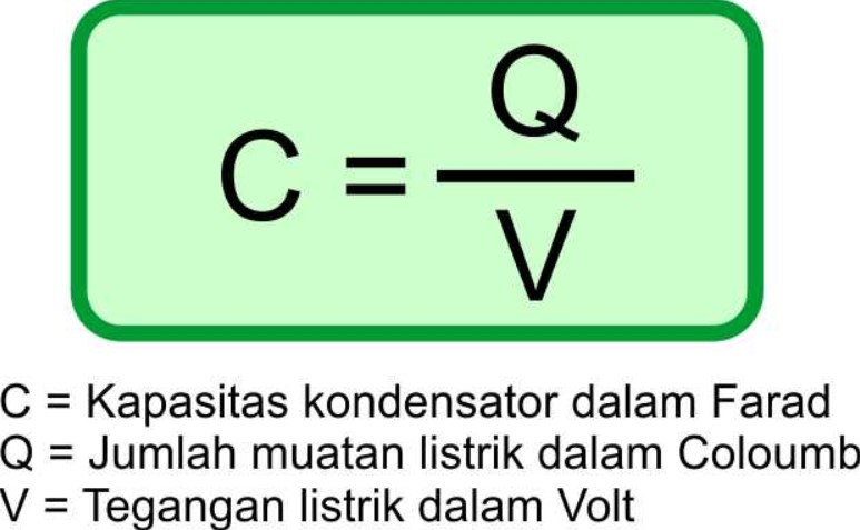 Rumus Muatan Kapasitor