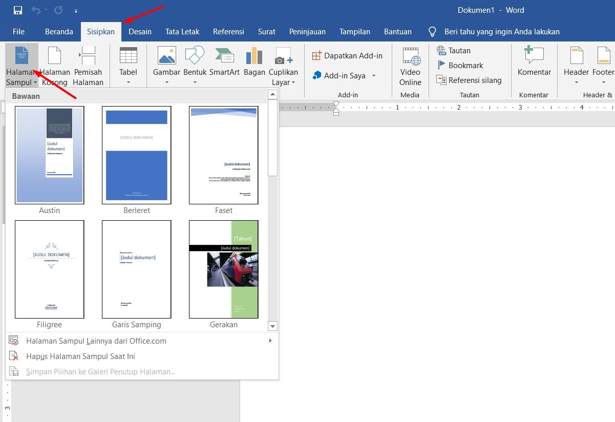 Isi Menu Insert Pada Microsoft Word Cara Membuat Cover Majalah | Hot