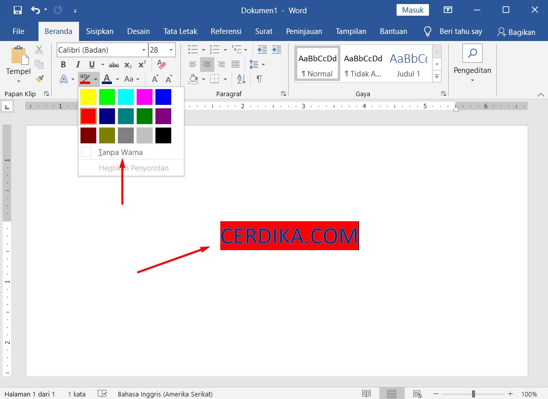 3 Cara Memberi Warna Teks Pada Microsoft Word 2010 2013 And 2016 8743