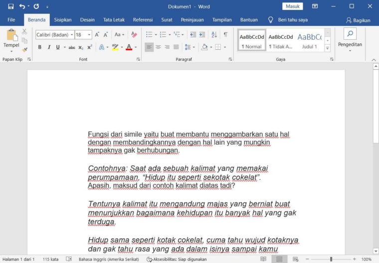 Cara ke-1 Memasukkan Simbol dengan Tab Insert