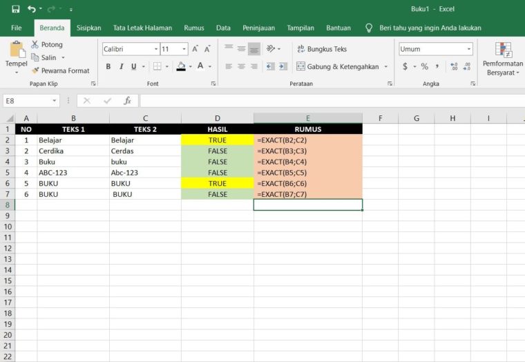 100 Work Cara Menggunakan Fungsi Rumus Teks Exact Excel