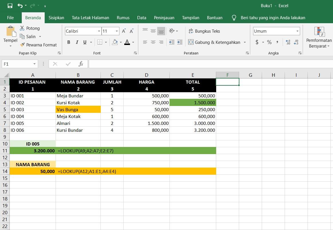 Lookup excel