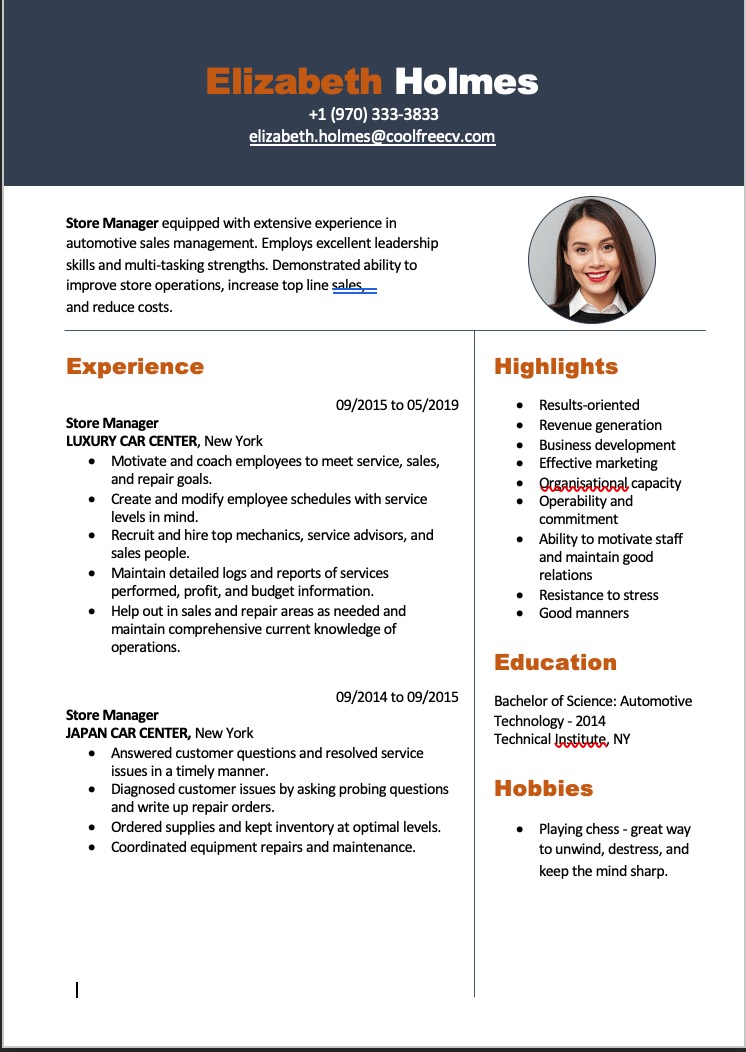 cara membuat cv yang menarik di word