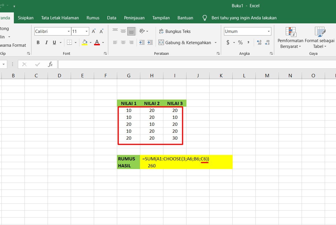 Mengenal Fungsi Rumus Choose Pada Excel Beserta Cara 8560