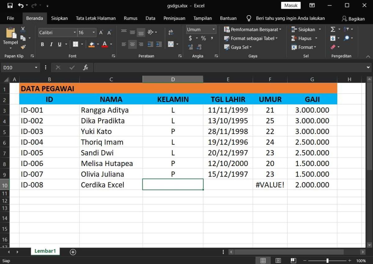 Mengenal Rumus Excel Dan Fungsinya Khosama Belajar Ngetik Images And Photos Finder