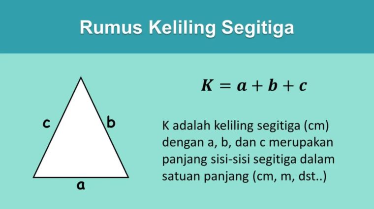 √ [Materi Lengkap] Rumus Segitiga: Sama Sisi, Sama Kaki, & Siku-Siku